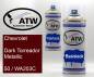 Preview: Chevrolet, Dark Torreador Metallic, 50 / WA203C: 400ml Sprühdose + 400ml Klarlack - Set, von ATW Autoteile West.